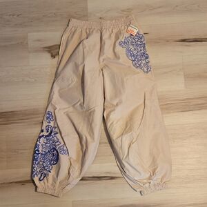 NWT FP Movement Baller Embroidered Pants, Pacific Sand Combo, Size Small